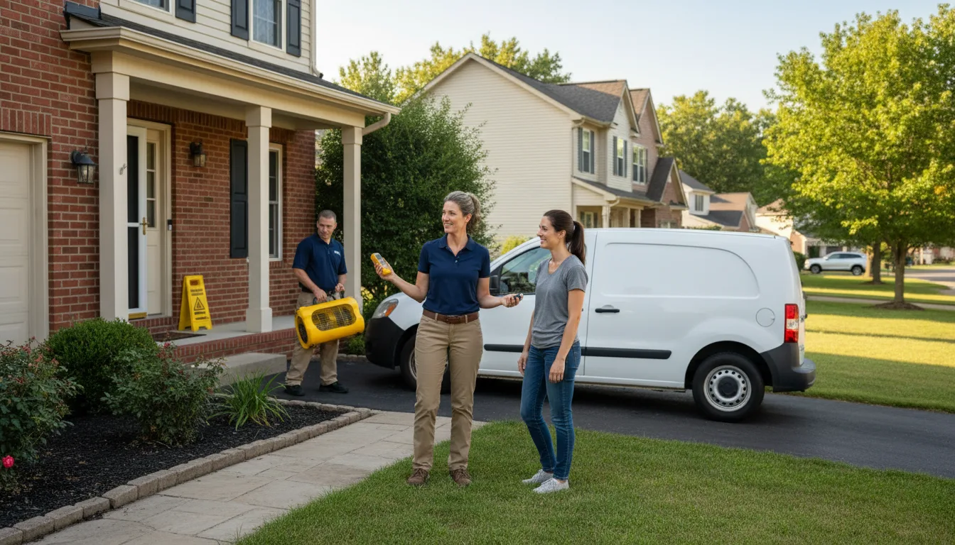 Residential water damage restoration in Cardale, PA